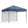 Folding Tent 210D Oxford Cloth, Silver-Coated Fabric, Portable Pop Up Canopy, Mesh Windows, Ventilated with Zipper and Velcro Design - 3 of 4
