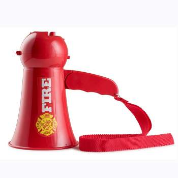 Dress Up America Pretend Play Firefighter Megaphone with Siren Sound for Kids