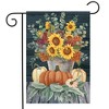 Sunflowers And Hydrangeas Fall Garden Flag Floral 18" x 12.5" Briarwood Lane - 2 of 4