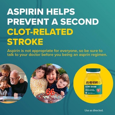 Bayer Low Dose 81mg Safety Coated Aspirin Tablets - 300ct