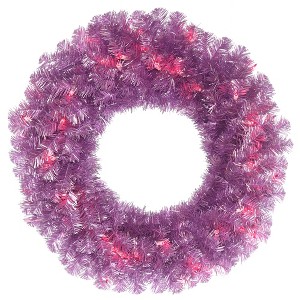 Vickerman Violet Pine Wreath - 1 of 1