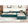 Twin Size Upholstered Double Daybed with Trundle and Drawer for Bedroom - 4 of 4