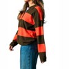 Women's Akiko Stripe Polo Sweater Top - FRNCH - 2 of 4