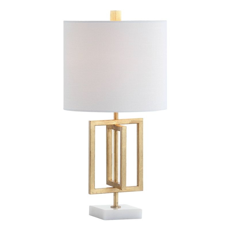 20.25&#34; Metal/Marble Anya Table Lamp (Includes LED Light Bulb) Gold - JONATHAN Y, 1 of 7
