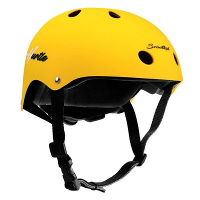 Hurtle Kids Multi-Sports Helmet - Youth Size Adjustable Scooter Helmet with Impact Resistant Shell, Ventilation System - HURHLY28 - Yellow, Ages 3-8