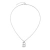 Adornia Silver Plated Mixed Stone Crystal Initial Necklace - 3 of 3