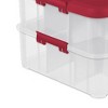Sterilite 24 Compartment Stack and Carry Christmas Ornament Storage Box (4 Pack) - image 3 of 4