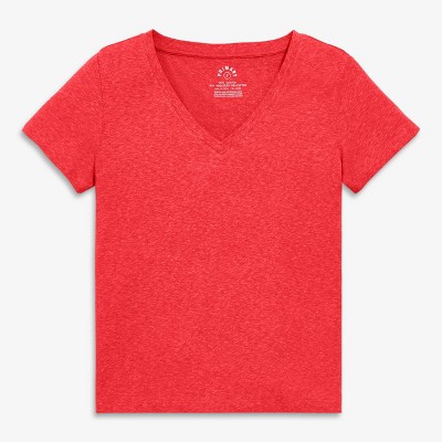 Primary Adult Heathered Easy V-Neck Tee (Women's Fit)