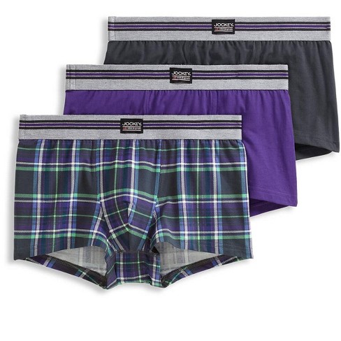 Jockey Men's Usa Originals Cotton Stretch 2.5 Trunk - 3 Pack M