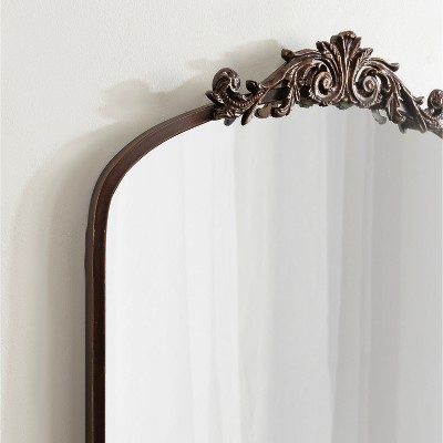 Arendahl Bronze Full Length Baroque Arch Wall Mirror