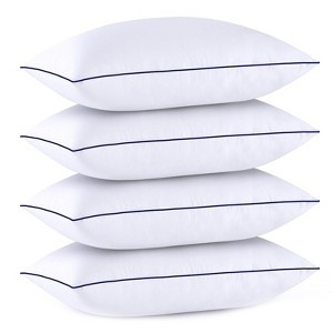 Itopfox Standard Size Pillows Set of 4 - Cooling Supportive Hotel Pillows with Premium Soft Down Alternative Fill for Side Stomach and Back Sleepers - 1 of 4