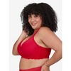 Leading Lady The Chloe – Lace Band Molded Underwire T-Shirt Bra in Pepper Red, Size: 52D. - 3 of 4