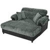 Polibi Cloud Chaise Lounge Sofa with Deep Seat and 2 Plush Pillows, Sage Green - 3 of 4
