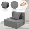 Convertible Folding Sofa Bed, Futon Sleeper Chair with Pillow, High-Density Memory Foam Sofa Bed, Foldable Mattress for Living Room/Dorm/Apartment - 4 of 4