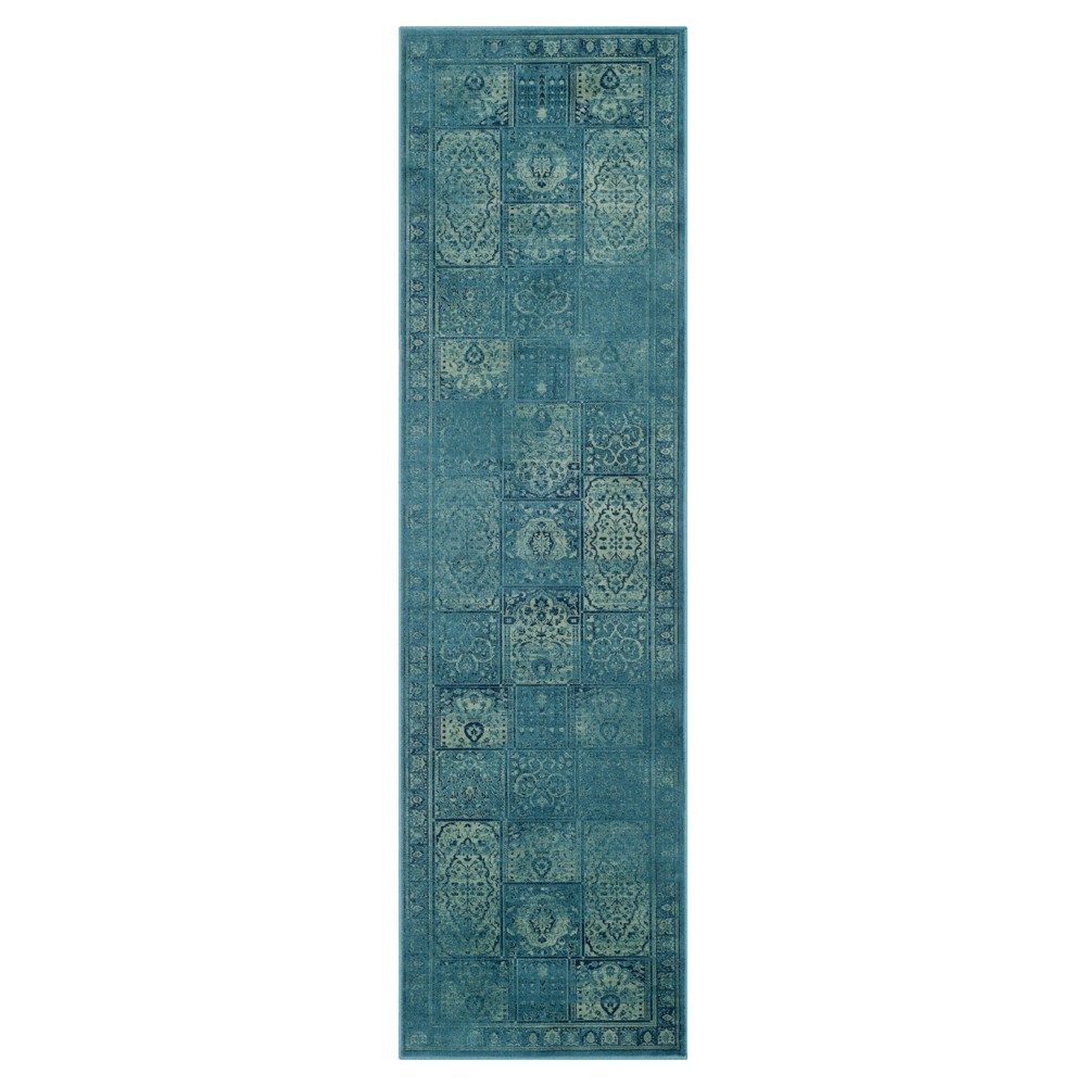 2'x8' Runner Sabrina Vintage Teal - Safavieh