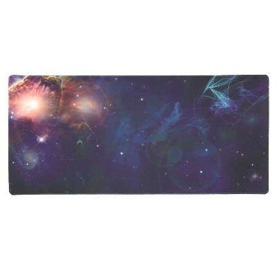 Extended Mouse Pad Large Desk Pad Mouse Pad, Cosmos Theme, Non-Slip and Water Resistant Surface, 34.5 x 15.8 Inches