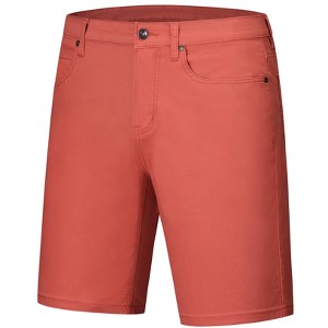 Lars Amadeus Men's Classic Fit Summer Flat Front Business Dress Chino Short - 1 of 4