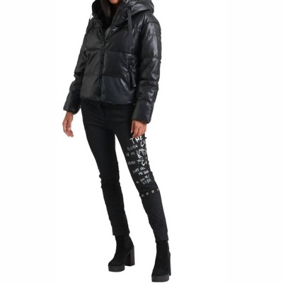 Women's Vegan Jacket - Carre Noir L
