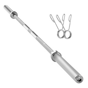 FDW 7Ft Olympic Barbell Powerfit Equipment Weight Bar for Athletes and Fitness Enthusiasts - 1 of 4