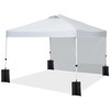 10x10ft Instant Pop-Up Canopy Tent – Waterproof with Sidewalls & Wheeled Bag for Beach, Parties, Outdoor (White) - 3 of 4