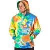The Simpsons Men's Bart Squishee Brain Freeze Tie Dye Pullover Hoodie - 3 of 4