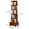 SKRAN Rotating Bookshelf with Drawer, 360 Display Tier Corner Bookshelf, Floor Standing Bookcase Storage Rack for Bedroom, Living Room - 3 of 4