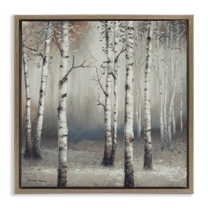 Stupell Industries Birch Trees with Misty Haze, 25" x 25" - 1 of 4
