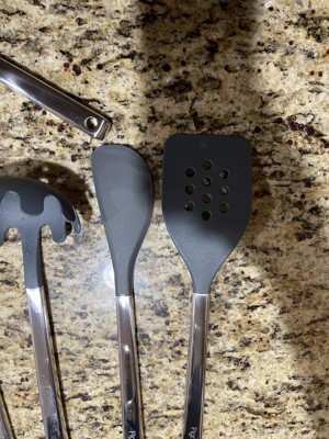 4pc Stainless Steel/nylon Kitchen Utensil Set Dark Gray - Figmint™ : Target