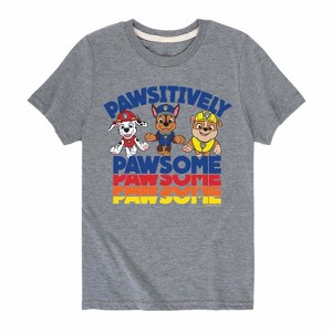 Boys' - Paw Patrol - Pawsitvely Awesome Short Sleeve Graphic T-Shirt - 1 of 4
