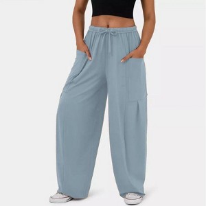 Coolmee Women's Wide Leg Pants Casual and Loose Trousers with Pocket - 1 of 4