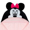 Lambs & Ivy Disney Baby Minnie Mouse Pink Cotton Hooded Baby Bath Towel - 2 of 4