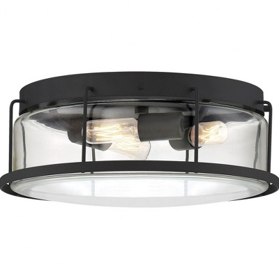 Quoizel Lighting Ludlow 3 - Light Flush Mount in  Earth Black