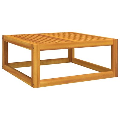 vidaXL Coffee Table Brown Solid Acacia wood Medium Durable