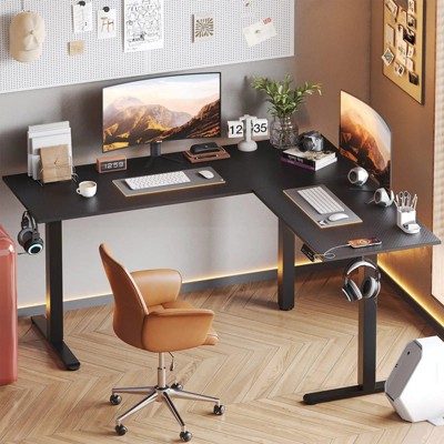 Bestier 63 Inch Electric L-Shaped Standing Desk