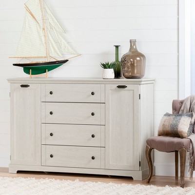 Lilac 4 Drawer Dresser with Doors - South Shore