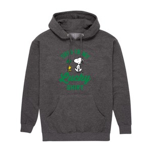 Men's - Peanuts - St. Patrick's Day with Snoopy Graphic Fleece Pullover Hoodie - 1 of 4
