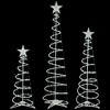 Northlight Set of 3 Green Lighted Spiral Christmas Trees, 3', 4', and 6' - 3 of 4