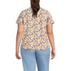 Lands' End Women's Short Sleeve Lightweight Jersey Gathered Shoulder T-Shirt - 2 of 4