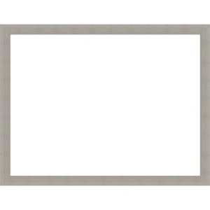 Amanti Art Woodgrain Stripe Chocolate Framed Dry Erase Magnetic Board - 1 of 4