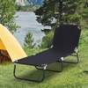 PAGED Folding Camping Chairs Outdoor Sun Tanning Chairs with 5-Level Reclining Back for Camping, Beach, Yard, Picnics, Patio - 3 of 4