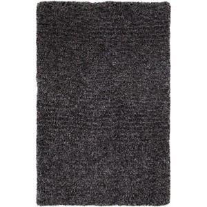 Black Shag Hand Tufted Area Rug - 1 of 4