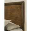 TiramisuBest Walnut Color Transitional Style Queen Size Bed 2x Nightstands 3pc Set Bedroom Furniture Metal Knobs - 4 of 4