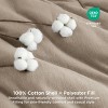 Bedsure | Cotton Fabric with Microfiber Inner Fill 3 Pcs Comforter Set for All Seasons - 3 of 4