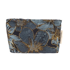 Unique Bargains Portable Embossment Flower Makeup Bag 1 Pc - 1 of 4