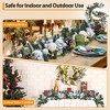 Christmas Wreath with Lights, Plug-in Style, Featuring Pinecones and Ball Ornaments, Suitable for Indoor/Outdoor Fireplaces and Railings - 4 of 4