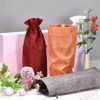 Unique Bargains Reusable Sturdy Breathable Comfortable Burlap Wine Bags with Drawstrings 14 x 6.3 In 12 Pcs - 4 of 4