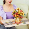 Paper Love HugePop Harvest Bouquet Pop Up Card, with Detachable Flower Bouquet, for Fall, Thanksgiving, All Occasions | 10"x14" Card - 4 of 4