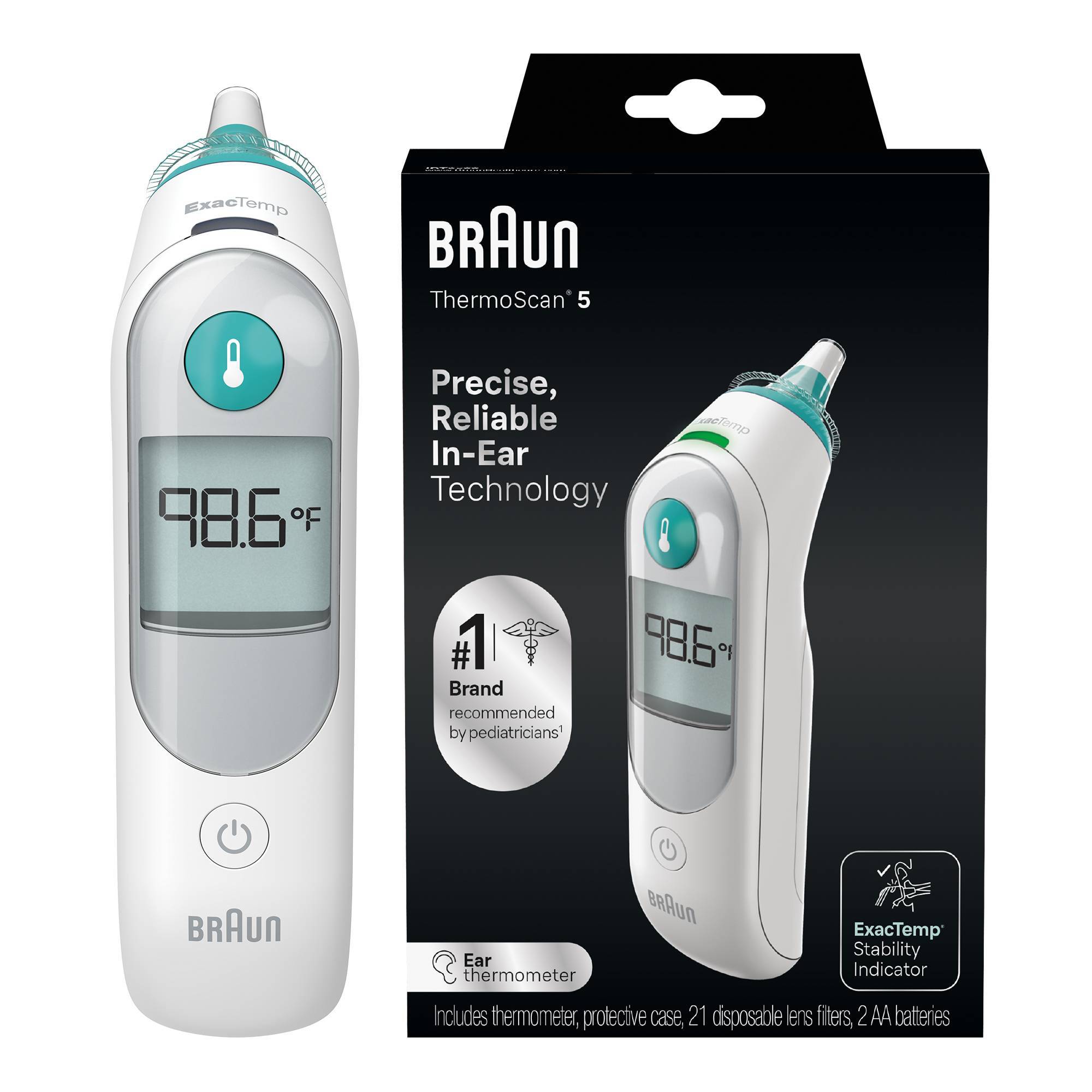 Braun Thermoscan Ear Thermometer with ExacTemp Technology