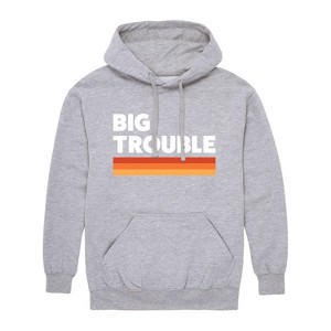 Men's - Instant Message - Trouble Big Graphic Fleece Pullover Hoodie - 1 of 4