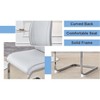 NicBex Luxury Arch Dining Chairs, Faux Leather High Resilience with Silver Metal Legs, Side Chairs for Kitchen Office - 4 of 4